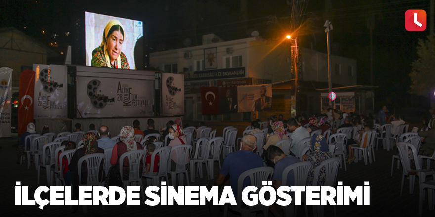 İlçelerde sinema gösterimi