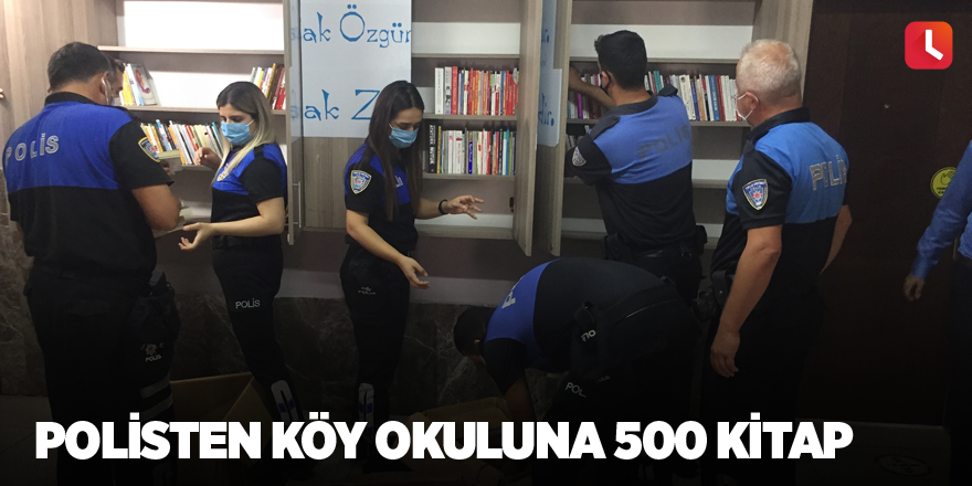 Polisten köy okuluna 500 kitap