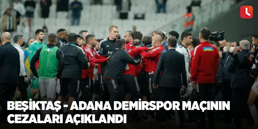 Beşiktaş - Adana Demirspor maçının cezaları açıklandı