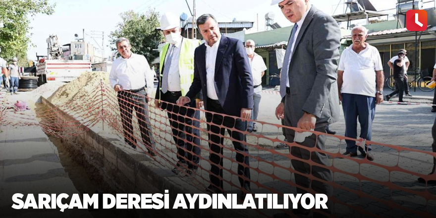 Sarıçam Deresi aydınlatılıyor