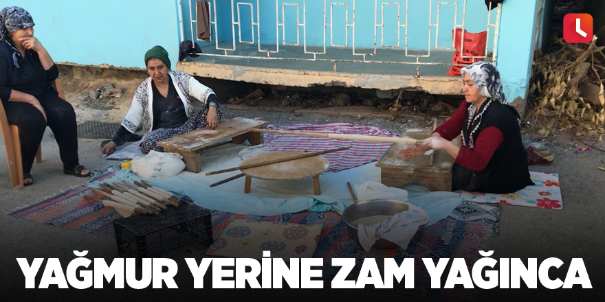 Yağmur yerine zam yağınca