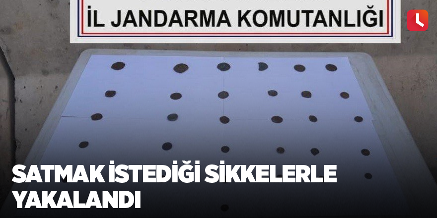 Satmak istediği sikkelerle yakalandı