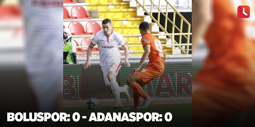 Boluspor: 0 - Adanaspor: 0