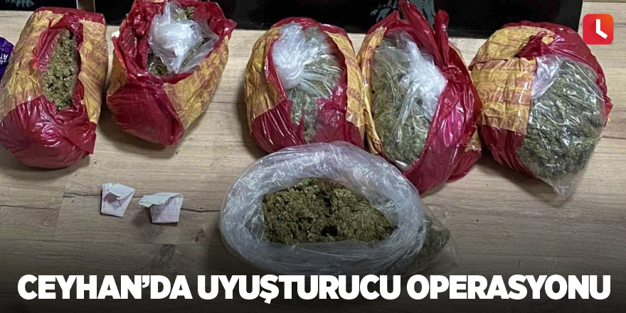 Ceyhan’da uyuşturucu operasyonu