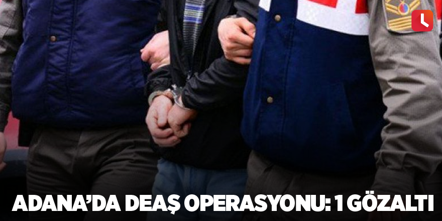 Adana’da DEAŞ operasyonu: 1 gözaltı