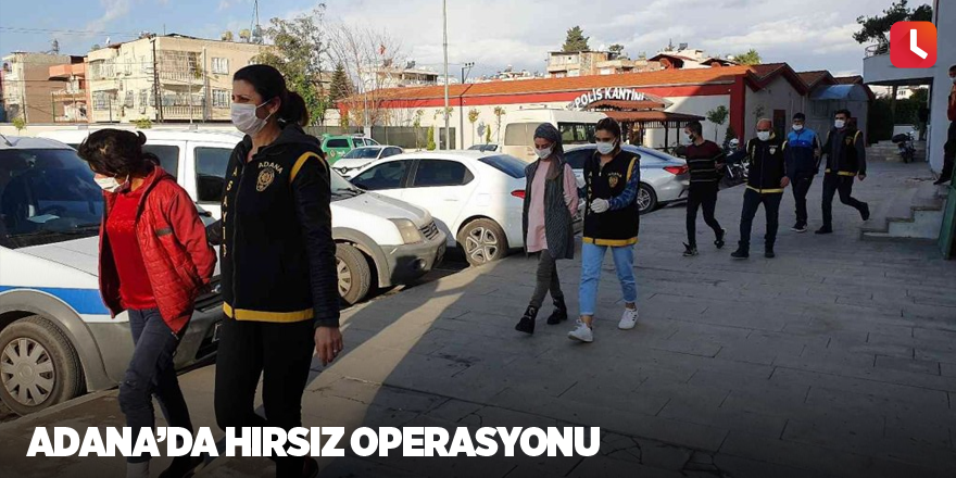 Adana’da hırsız operasyonu