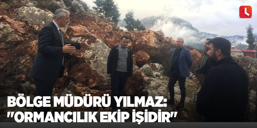 Bölge Müdürü Yılmaz: "Ormancılık ekip işidir"