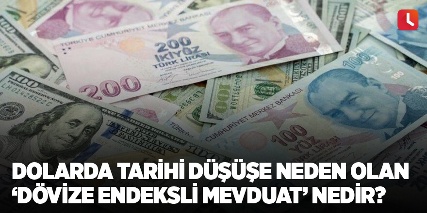 Dolarda tarihi düşüşe neden olan ‘dövize endeksli mevduat’ nedir?