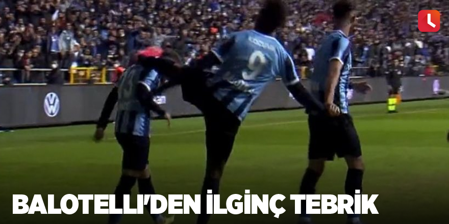 Balotelli'den ilginç tebrik