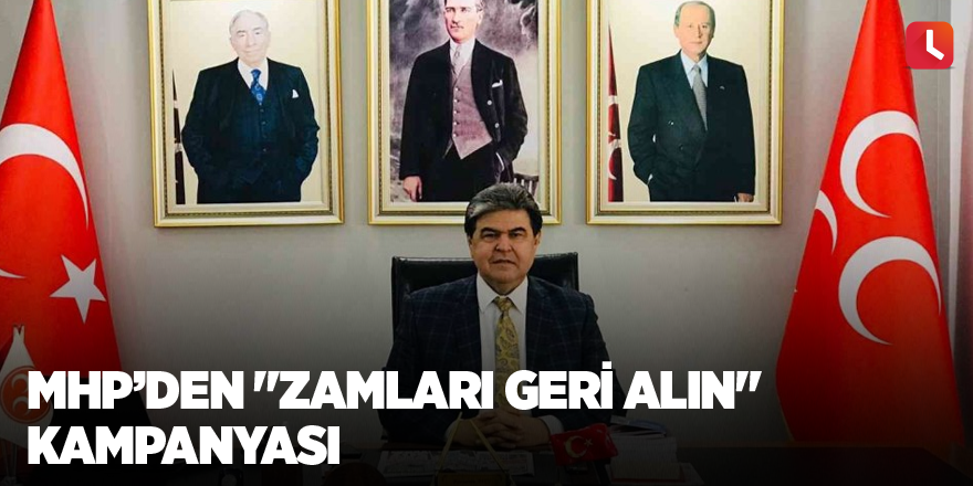 MHP’den "Zamları geri alın" kampanyası