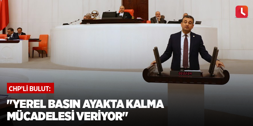 "Yerel basın ayakta kalma mücadelesi veriyor"