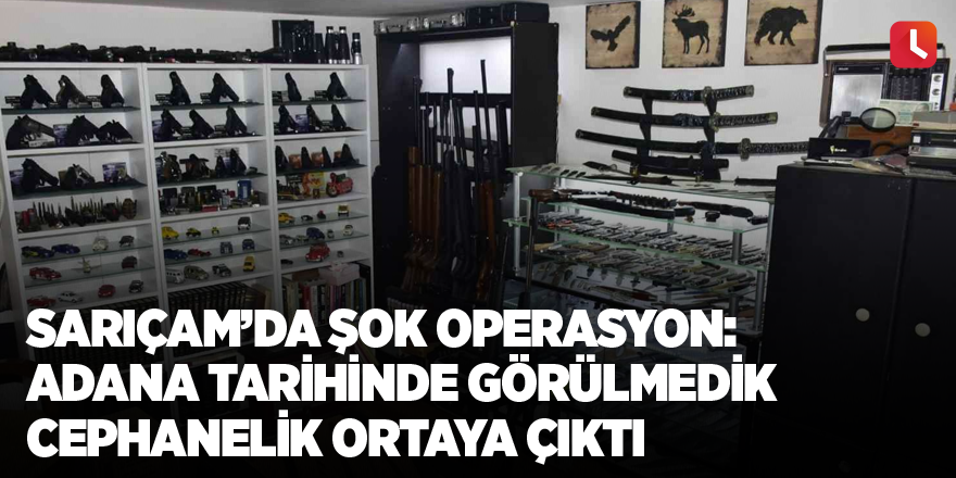 Sarıçam’da şok operasyon: Adana tarihinde görülmedik cephanelik ortaya çıktı