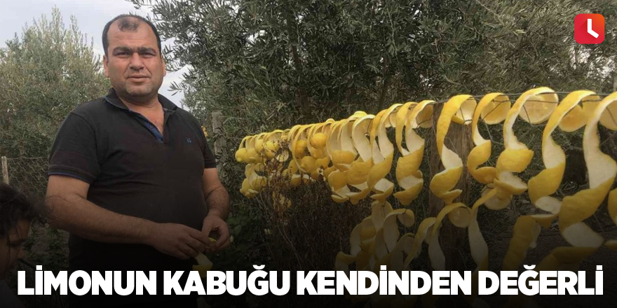 Limonun kabuğu kendinden değerli