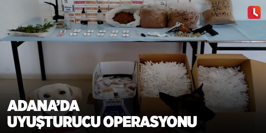 Adana’da uyuşturucu operasyonu