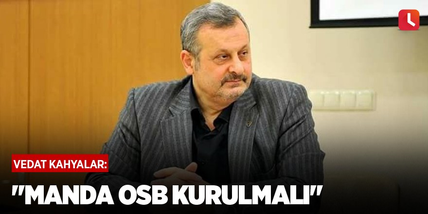 "Manda OSB kurulmalı"