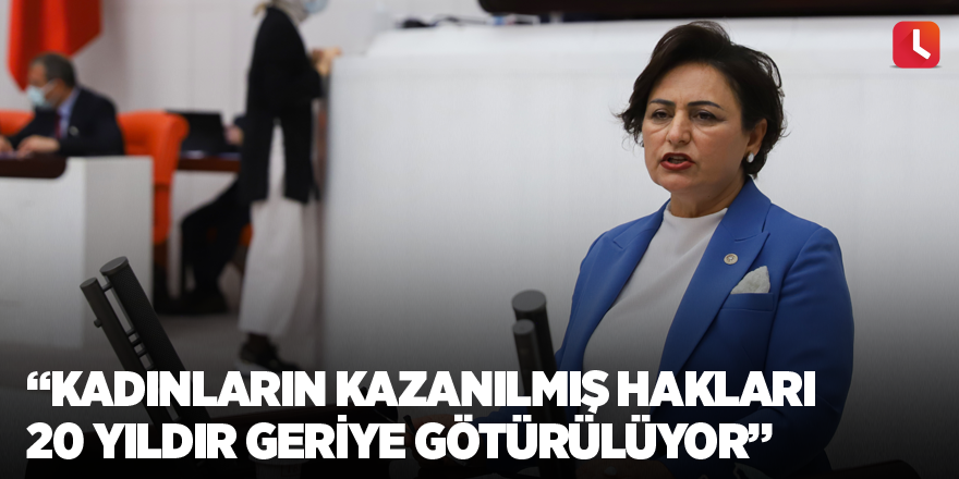 “Kadınların kazanılmış hakları 20 yıldır geriye götürülüyor”