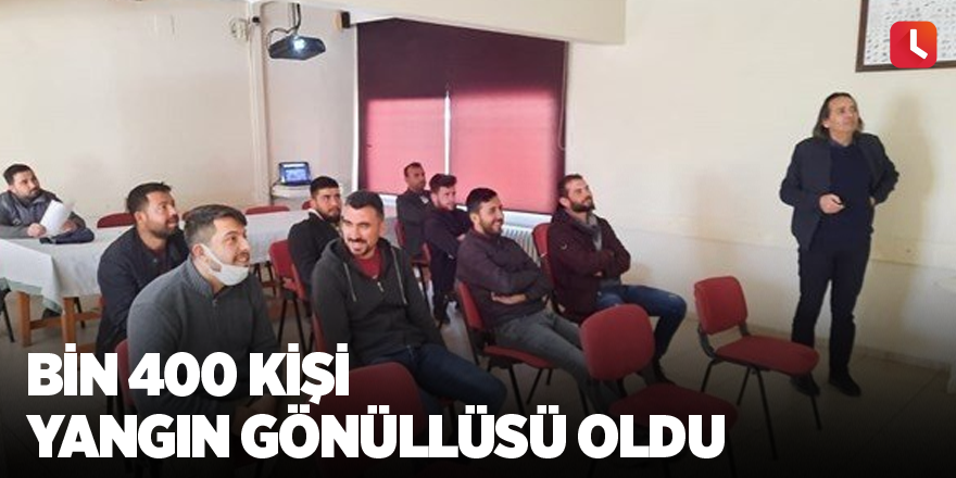 Bin 400 kişi yangın gönüllüsü oldu