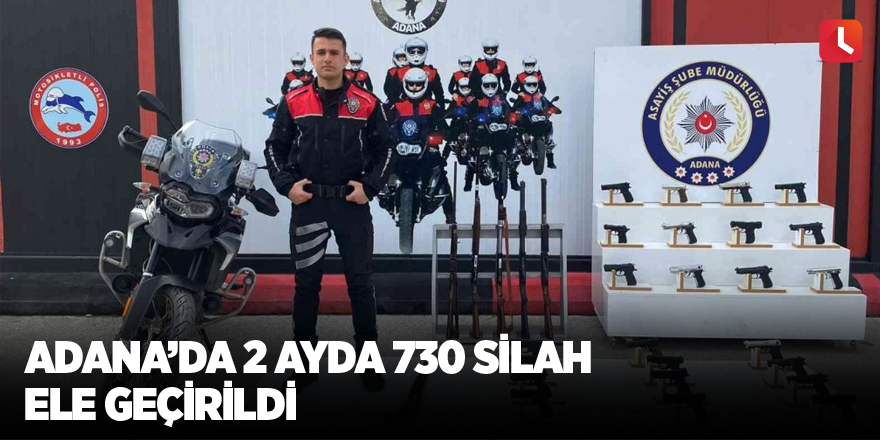 Adana’da 2 ayda 730 silah ele geçirildi