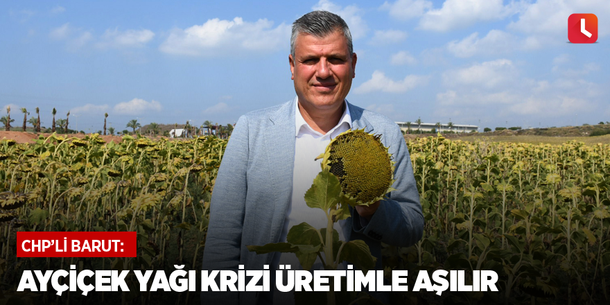 "Ayçiçek yağı krizi üretimle aşılır"