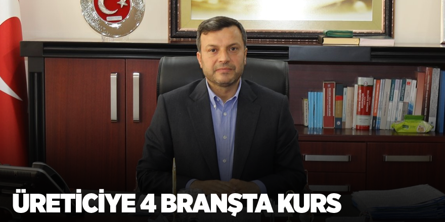 Üreticiye 4 branşta kurs