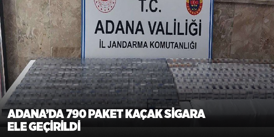 Adana’da 790 paket kaçak sigara ele geçirildi