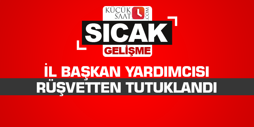 İl başkan yardımcısı rüşvetten tutuklandı