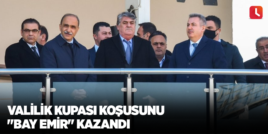 Valilik Kupası Koşusunu "Bay Emir" kazandı