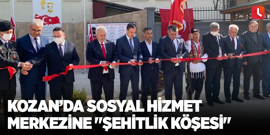 Kozan’da Sosyal Hizmet Merkezine "Şehitlik Köşesi"