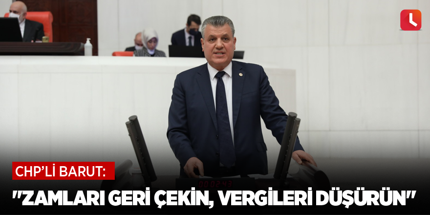 "Zamları geri çekin, vergileri düşürün"