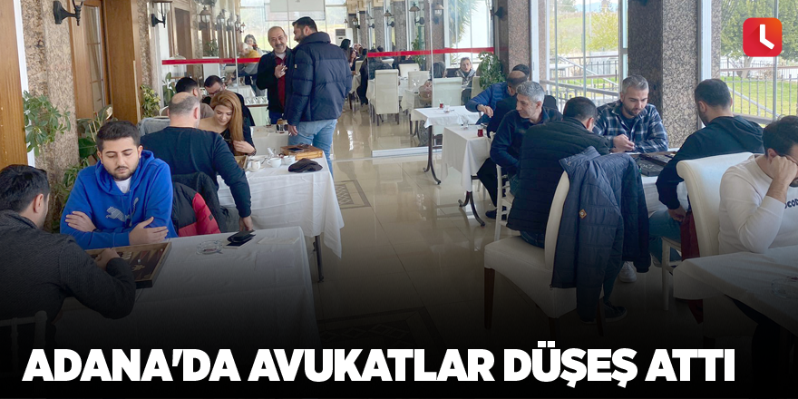 Adana'da avukatlar düşeş attı