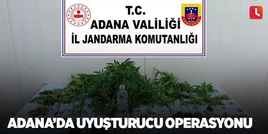 Adana’da uyuşturucu operasyonu