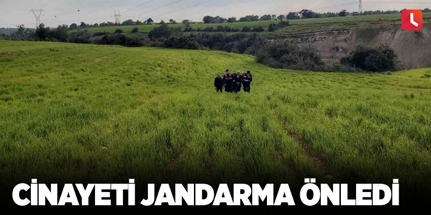 Cinayeti jandarma önledi