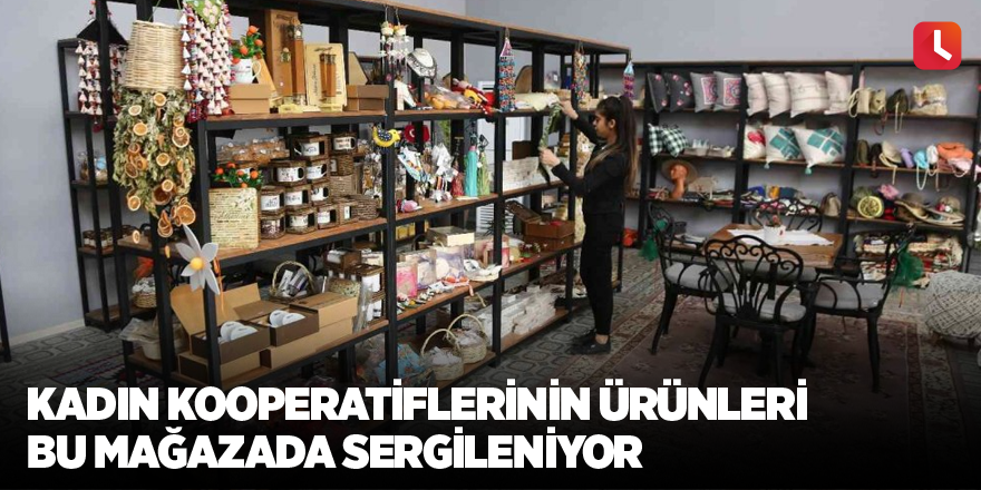 Kadın kooperatiflerinin ürünleri bu mağazada sergileniyor