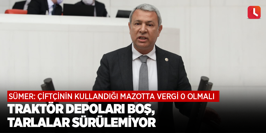 Traktör Depoları Boş, Tarlalar Sürülemiyor