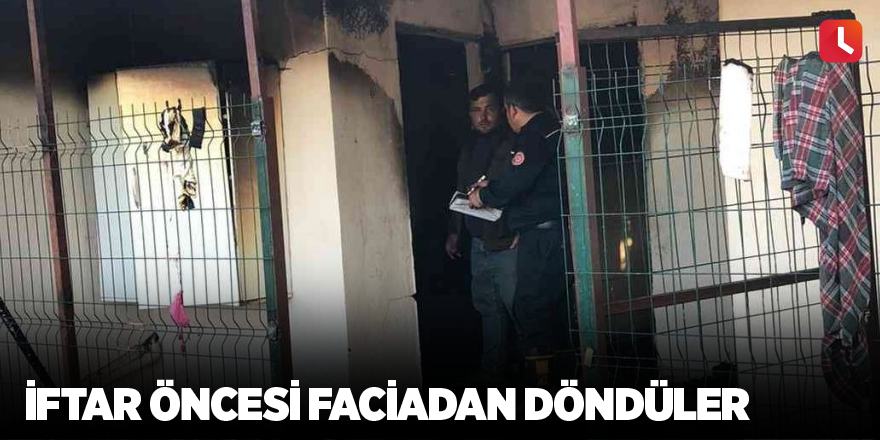 İftar öncesi faciadan döndüler