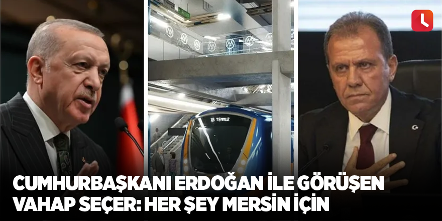 Cumhurbaşkanı Erdoğan ile görüşen Vahap Seçer: Her şey Mersin için