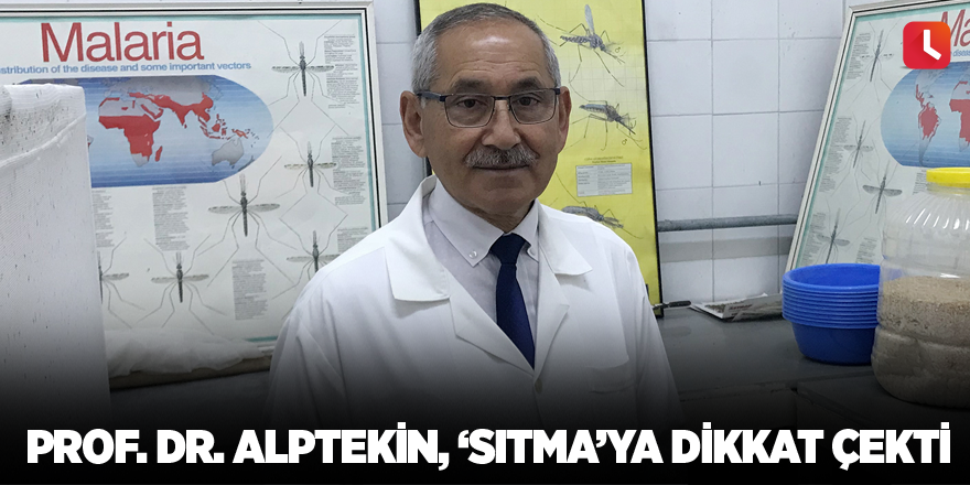 Prof. Dr. Alptekin, ‘sıtma’ya dikkat çekti