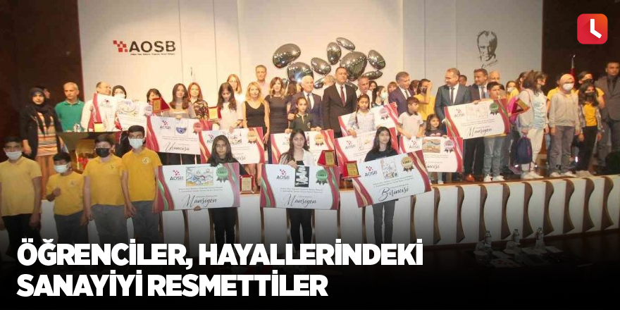 Öğrenciler, hayallerindeki sanayiyi resmettiler