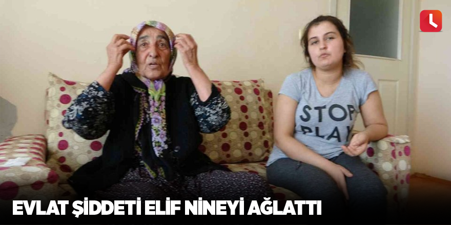 Evlat şiddeti Elif nineyi ağlattı