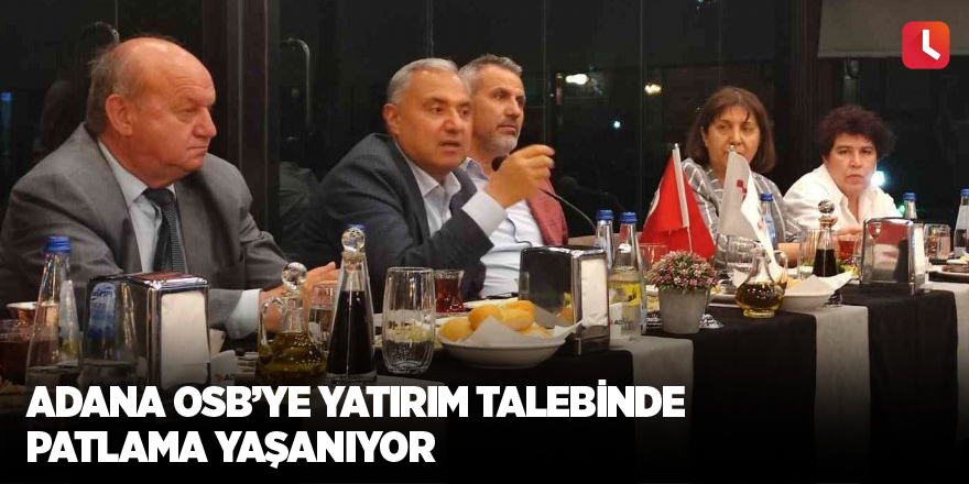 Adana OSB’ye yatırım talebinde patlama yaşanıyor