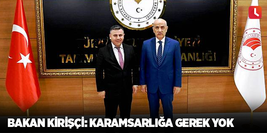 Bakan Kirişçi: Karamsarlığa gerek yok