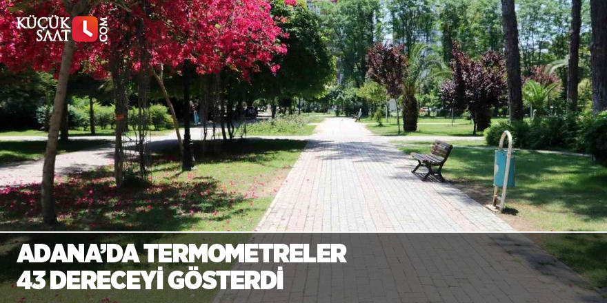 Adana’da termometreler 43 dereceyi gösterdi