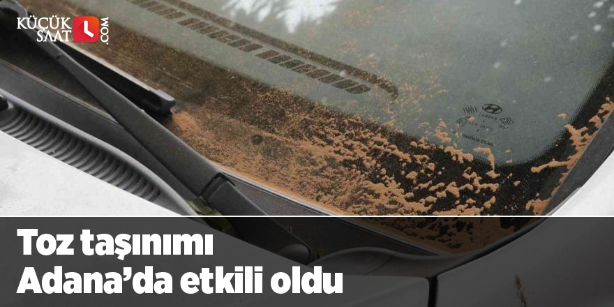 Toz taşınımı Adana’da etkili oldu