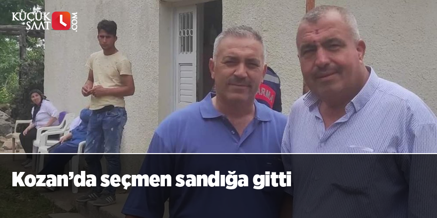 Kozan’da seçmen sandığa gitti