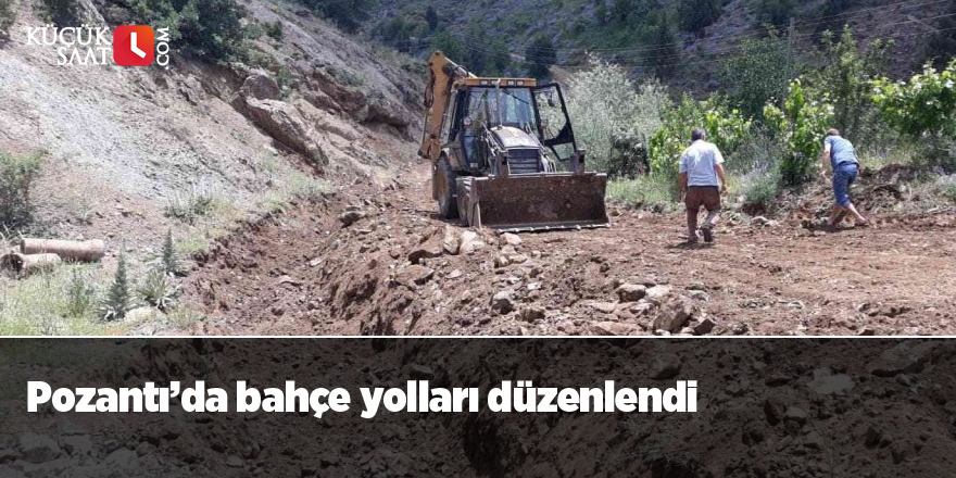 Pozantı’da bahçe yolları düzenlendi