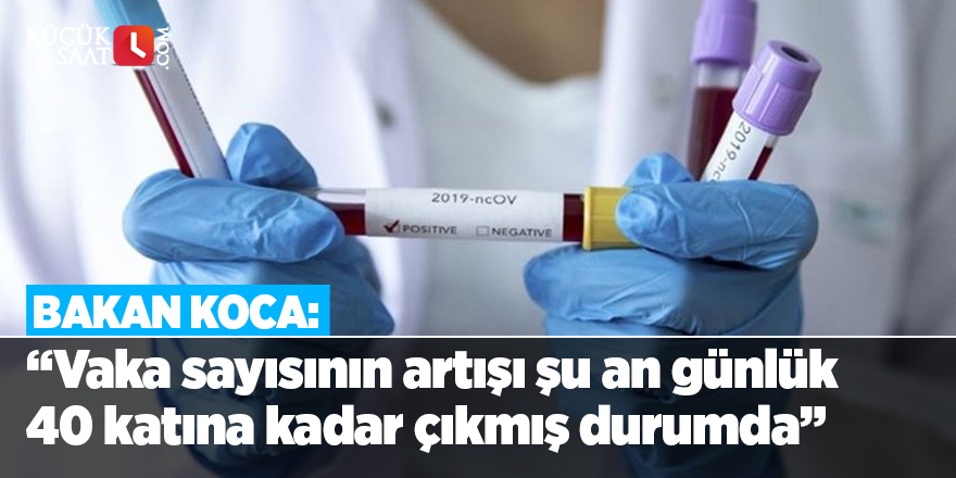 Vaka sayısının artışı şu an günlük 40 katına kadar çıkmış durumda