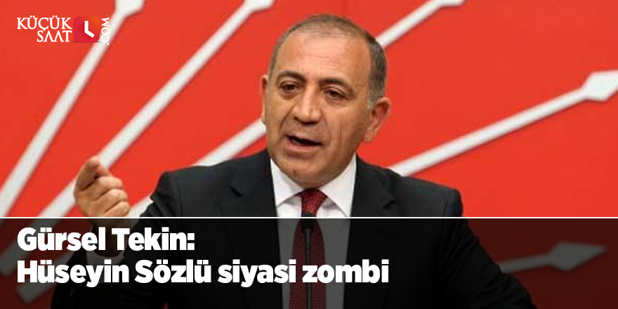 Gürsel Tekin:  Hüseyin Sözlü siyasi zombi