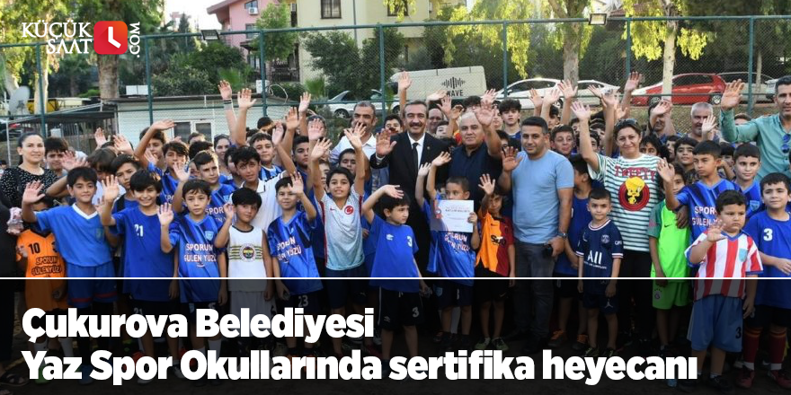 Çukurova Belediyesi Yaz Spor Okullarında sertifika heyecanı