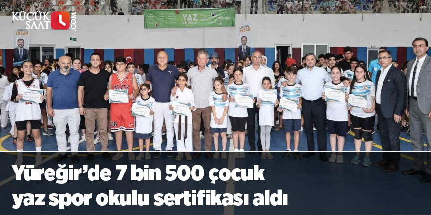 Yüreğir’de 7 bin 500 çocuk yaz spor okulu sertifikası aldı