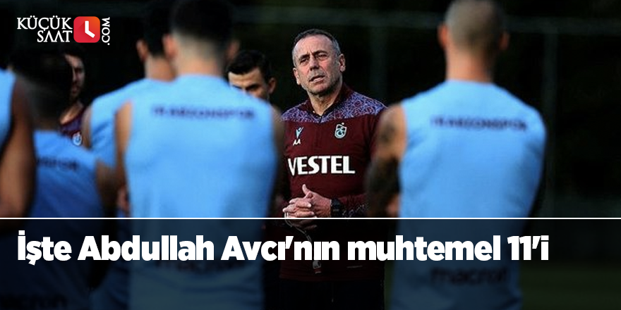 Trabzonspor Adana Demirspor deplasmanında! İşte Abdullah Avcı'nın muhtemel 11'i